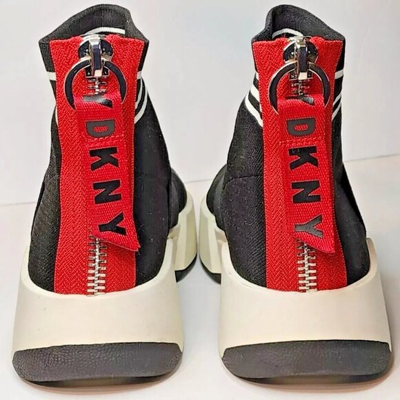 DKNY Marini Women's Sneakers Black Slip-On Sneaker Shoes Size 7.5 - Picture 5 of 8